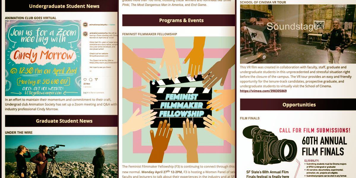 College of Cinema Newsletters